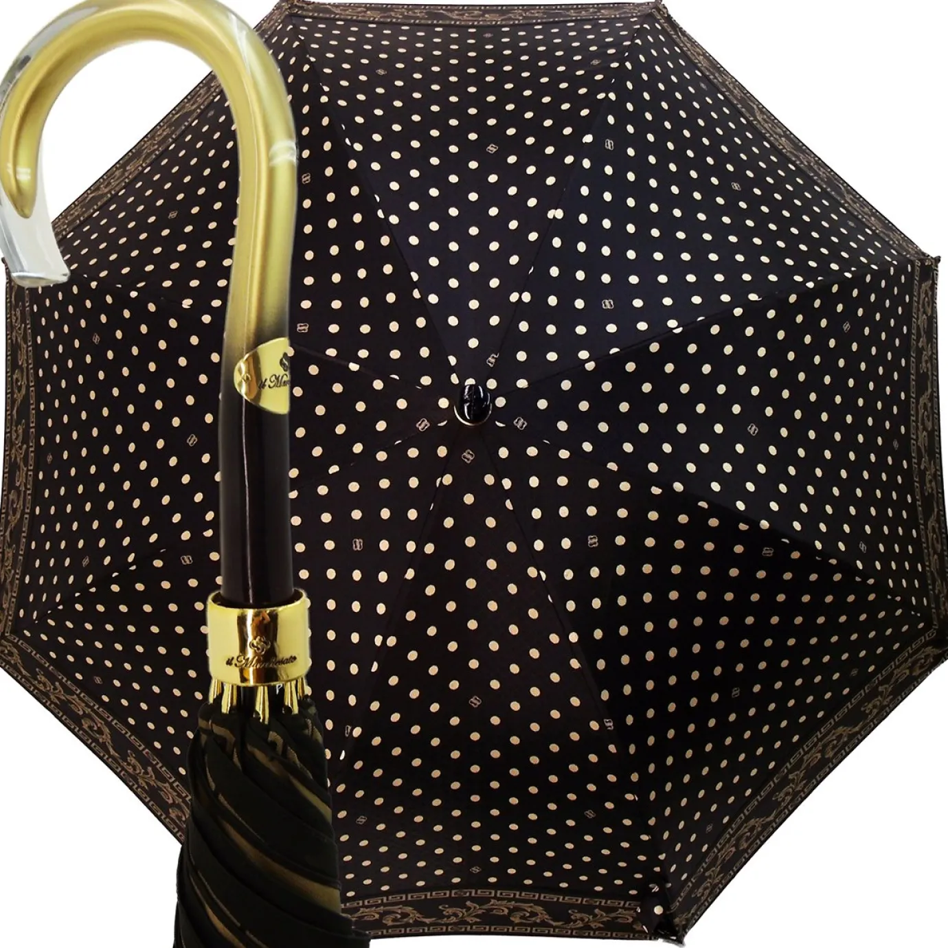 Il Marchesato Wonderful Black Polka Dot Umbrella Hot