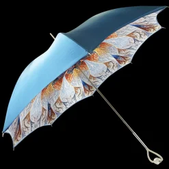 Il Marchesato Wonderful light blue Umbrella with abstract marine design Online