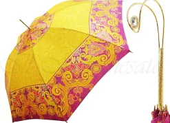 Il Marchesato Wonderful Umbrella in a Beautiful Bright Yellow & Fuchsia Design Best