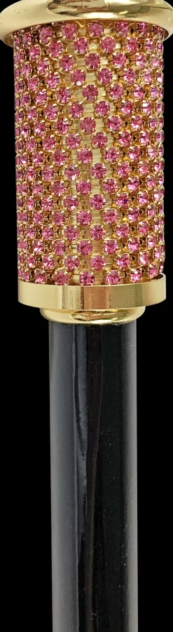 Il Marchesato Wonderful Walking Stick For Ceremony with pink crystals Hot