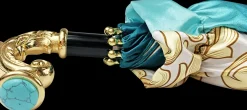 Il Marchesato Wonderful women's umbrella, finished in fine gradient turquoise New